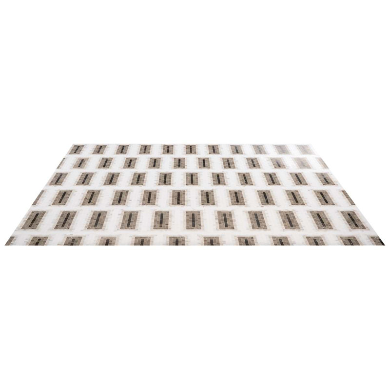 Ako 4x9 Rectangle Marble Micro Mosaic Tile, Saint Laurent Brown