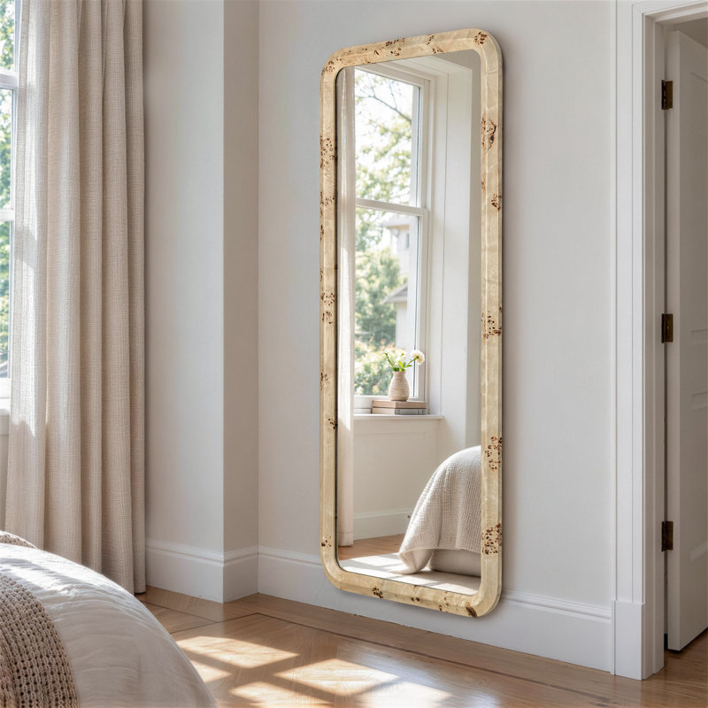 72'' Full Length Floor Mirror with Solid Wood Frame