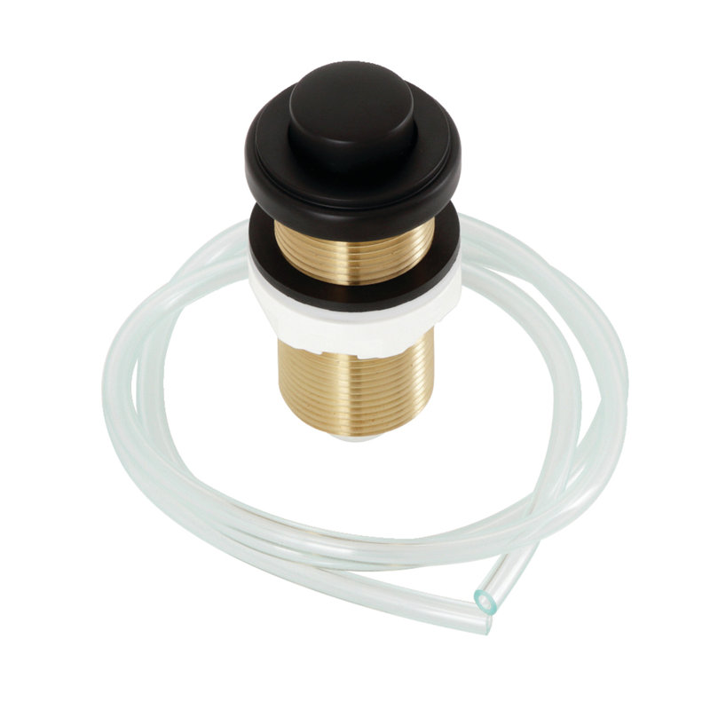 Kingston Brass KA210 Trimscape Garbage Disposal Air Switch Button, Matte Black