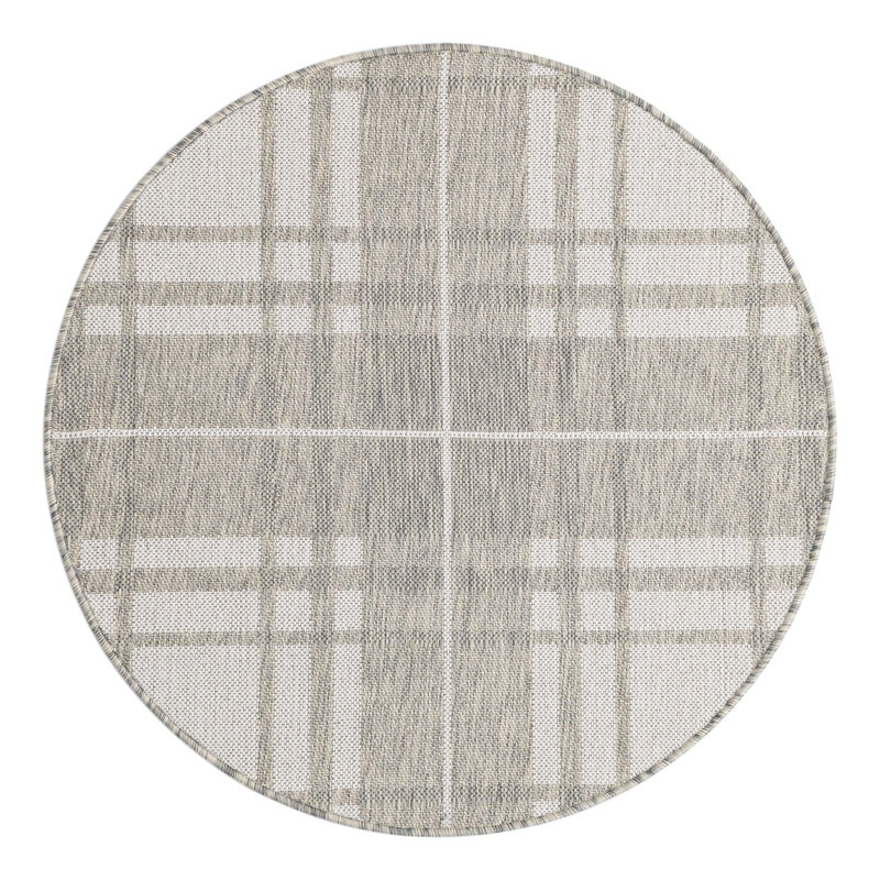 Tapis intérieur / extérieur Talih, Rond 3 pi 3 po
