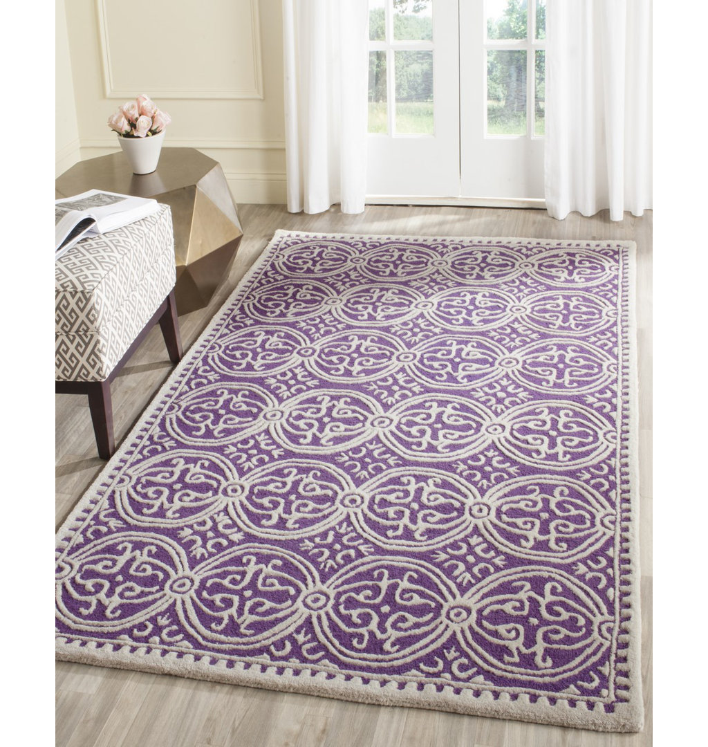 Geometric Wool Hand Woven Area Rug