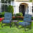Craigmore 2 - Person Modular Patio Conversation Sets with Cushions-1911272404