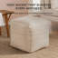 Harbour 18" Light Brown Upholstered Pouf Ottoman-766056996