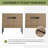Dual Mounted Bathroom Vanity Set, Single Bathroom Vanity with Ceramic Basin Sink Top, 2 Doors and 1 Adjustable Shelf-2036926044-2068495243