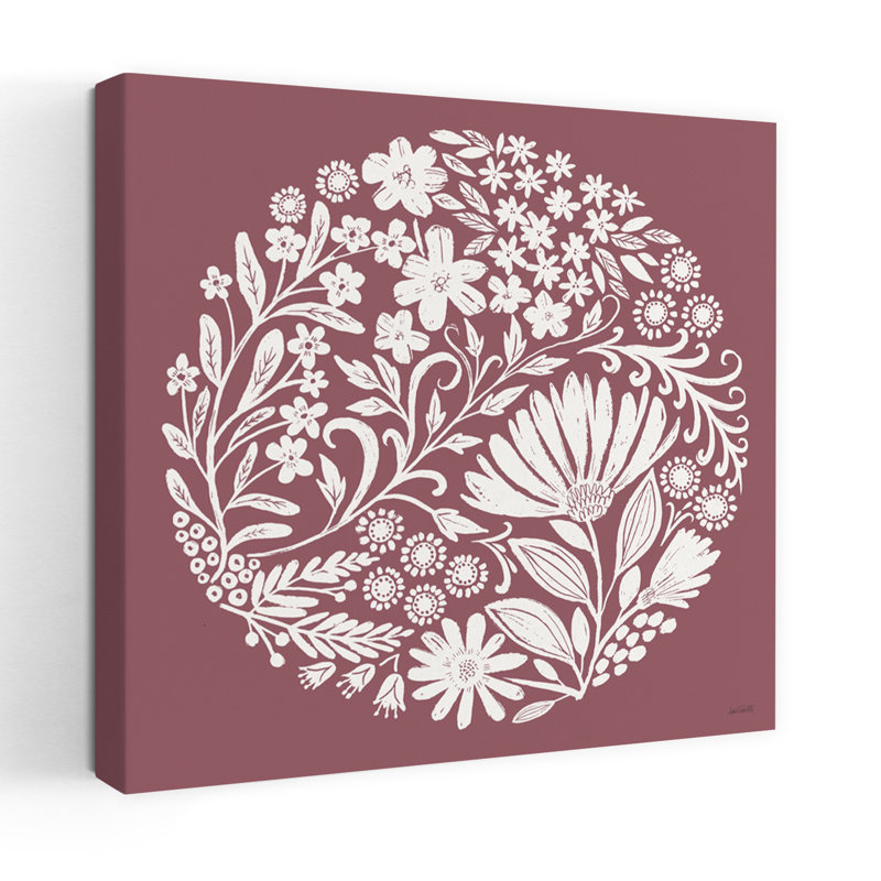 Art floral contemporain, H 18 po x l 18 po