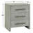 Oasis 24" Wide Textured Grasscloth Wallpaper Nightstand with Electrical Outlets