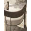 Modern Streamline Fabric Barrel Chair