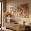 Ensemble d'art mural en métal Blossom - 4 pièces-288384818-288384822