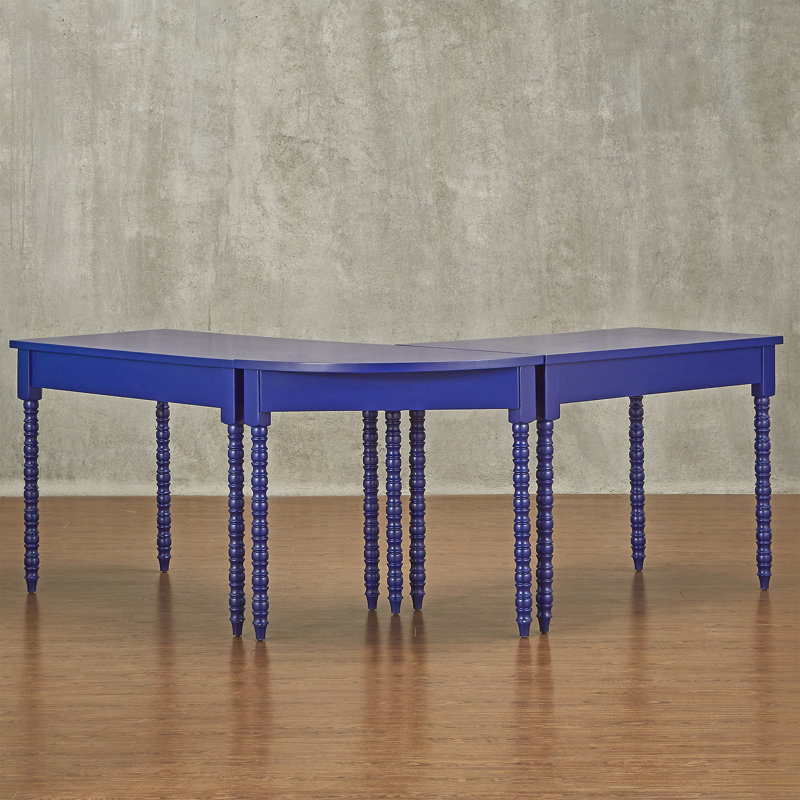 Akiyoshi L-Shaped Writing Desk, Twilight Blue