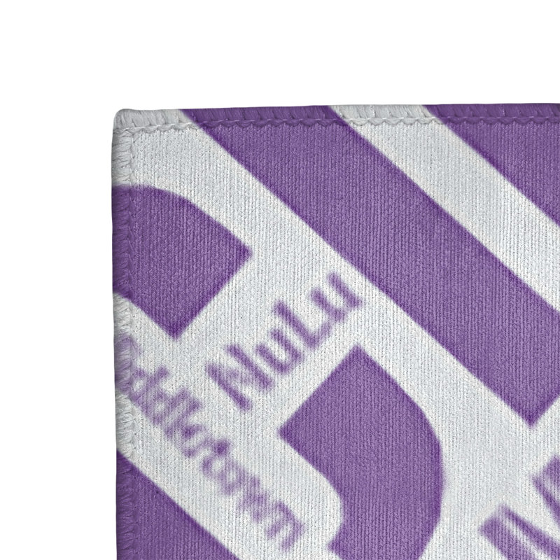 Tapis de zone mauve poils longs à tissage plat, Rectangle 5 pi x 7 pi