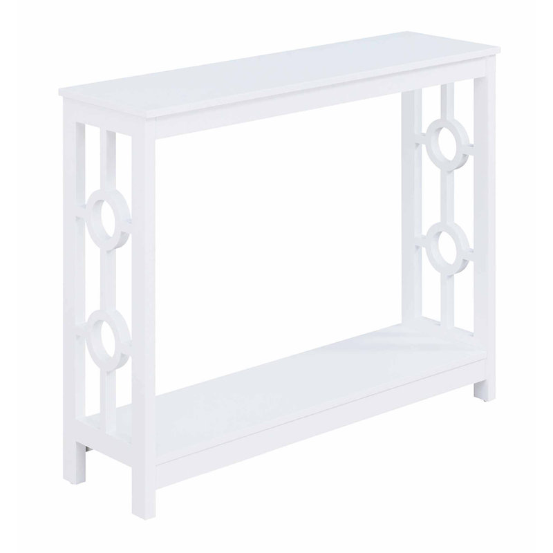 Odalis 40'' Console Table, White, 31.75" H x 40" W x 12" D