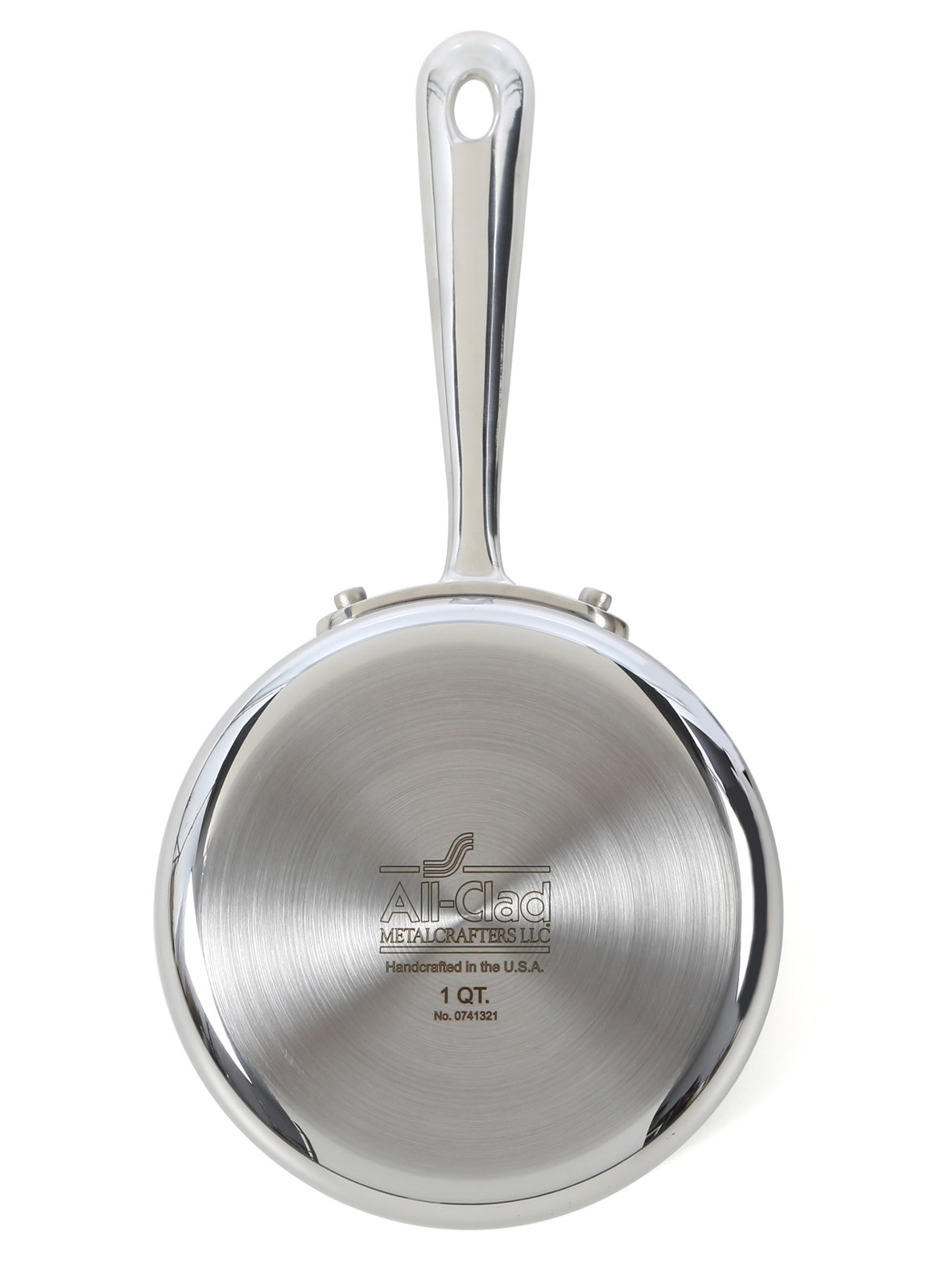 All-Clad D3™ Stainless Steel Saucepan with Lid, 1 Qt.