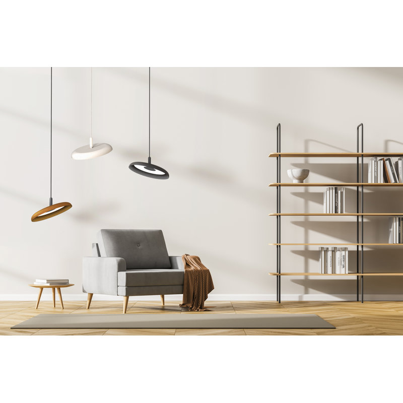 Nivél 1 - Light Single Dome Pendant, Black, Terracotta, 120" H x 22" W x 22" D