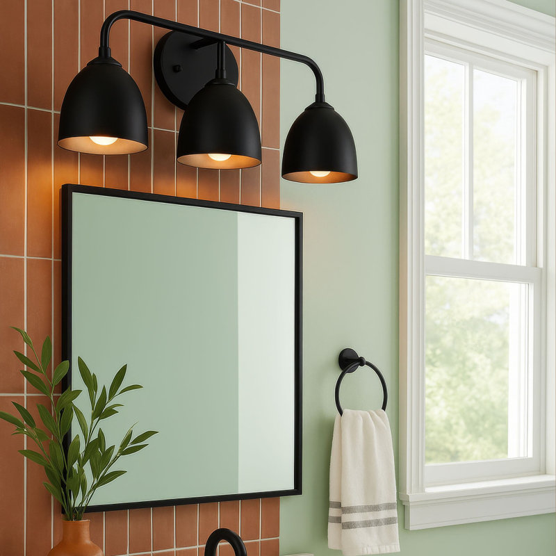 Ringwood 3 - Light Dimmable Vanity Light, Matte Black, Matte Black