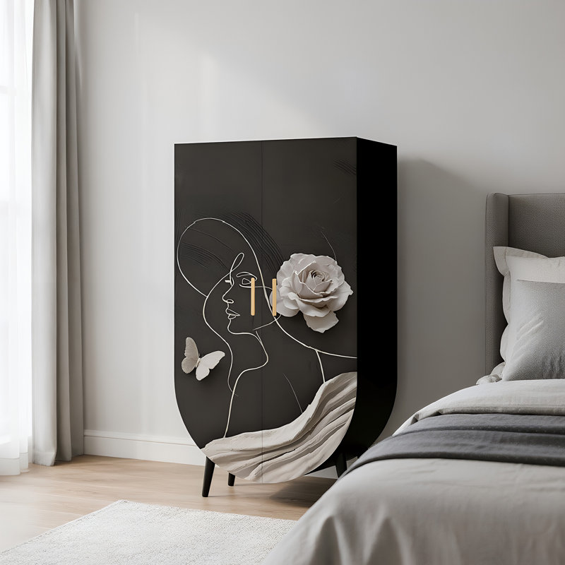 French style bedroom home cream style wardrobe