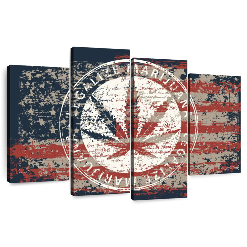 Drapeau américain Tergel Marijuana, H 22 po x l 36 po