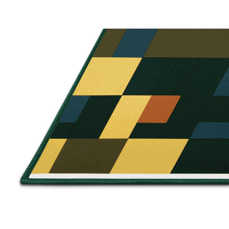 Tiled Horizon Rug, Square 3'