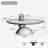 47.27" Oval Fiberglass Coffee Table, Stone-Inspired Accent Table with Solid Construction, Easy to Assemble for Living Room & Small Apartment-981169919