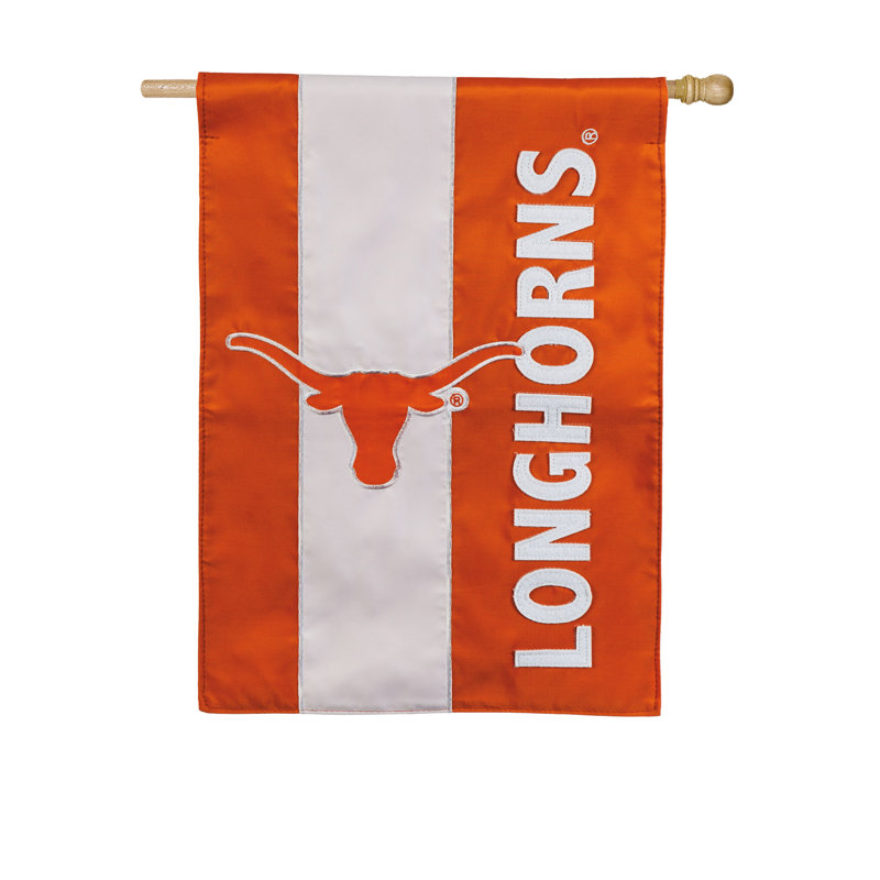 Drapeau de maison en polyester à 2 côtés NCAA 44 x 28 po, Université du Texas, H 44 po x l 29 po