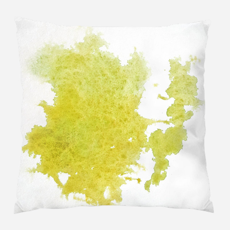 Coussin décoratif aquarelle , Microsuède, Intérieur