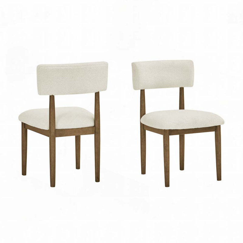 Chaises d'appoint rembourrées en tissu Sherpa