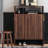 Simple Grille Entryway Shoe Storage Cabinet