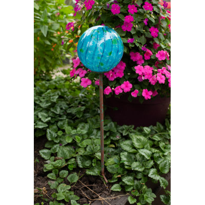 Handblown Glass No Subject Garden Stake
