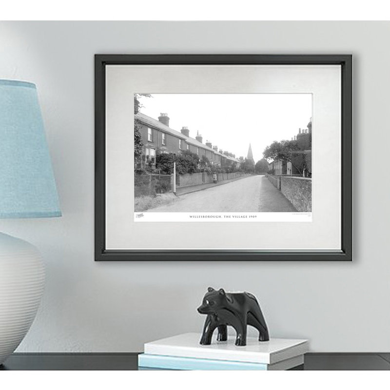 Willesborough, The Village 1909 by Francis Frith - Single Picture Frame Print, 60cm H x 80cm W x 2.3cm D