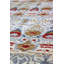 Wool Ikat Area Rug in Blue/Gold/Ivory-646421078
