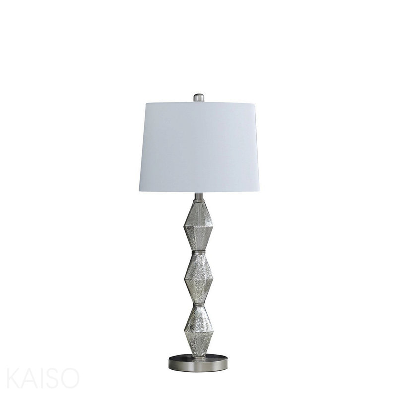 Lampe de table 29,5 "In Emil Moderne, Argent brossé