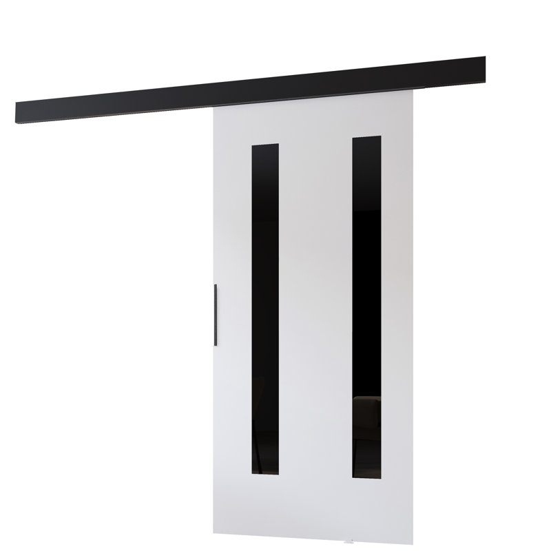 Sliding Door Prim H, Interior Door, White/Black, 76cm x 205cm