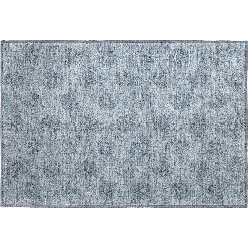 Premium Machine Washable Mayfield AMF1856 Damask Rug, Rectangle 1'8" x 2'6"