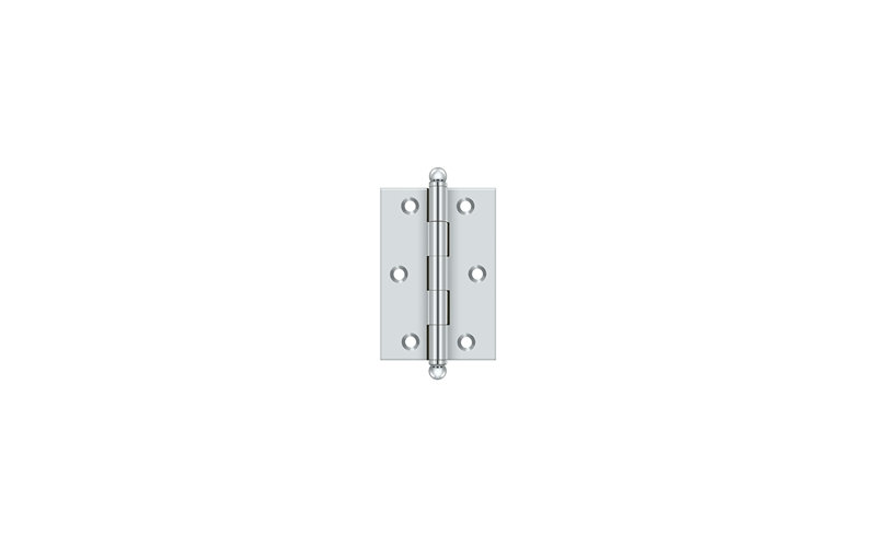 3'' x 2'' Butt Bearing Hinge, Polished Chrome