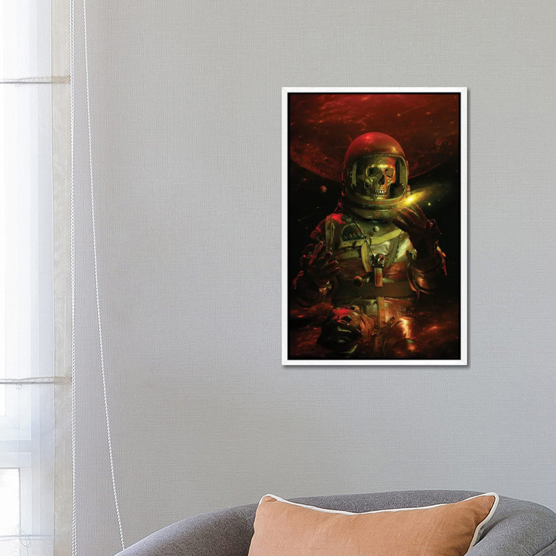 Dead Explorer by Nicebleed - Print on Canvas, 66.04cm H x 45.72cm W x 3.81cm D, White Framed