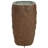 Cylinder Polystone LED Outdoor Bubble Fountain - Brown-263120785