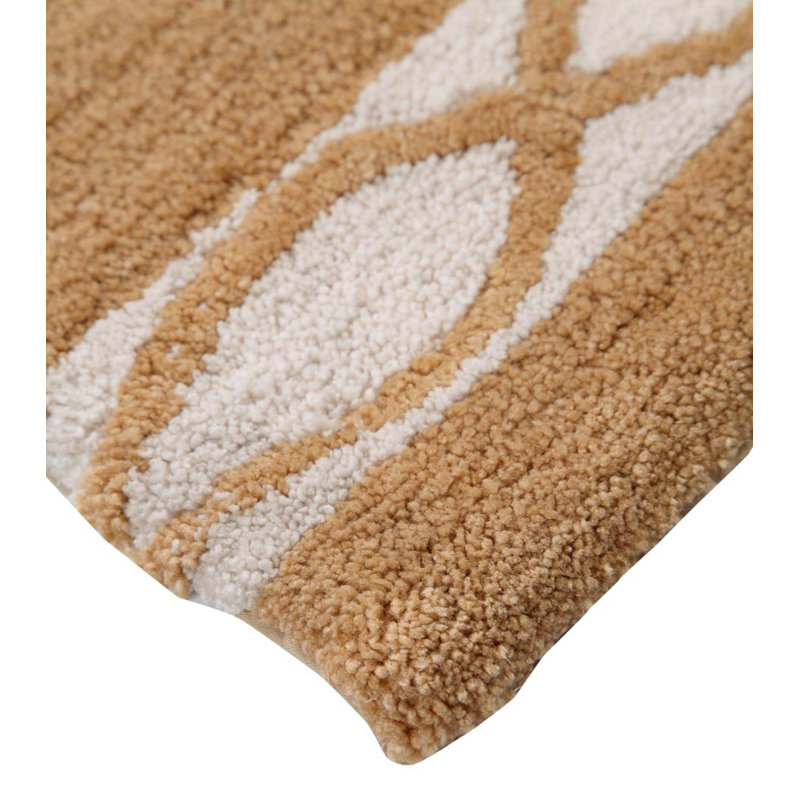 Yair Non-Slip Bath Rug, Beige