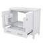 36" Bathroom Vanity With Sink, Modern Single Bathroom Vanity With Divided Drawer, Soft-Close Doors & Storage Racks, Solid Wood Freestanding Bathroom Cabinet-1789757241
