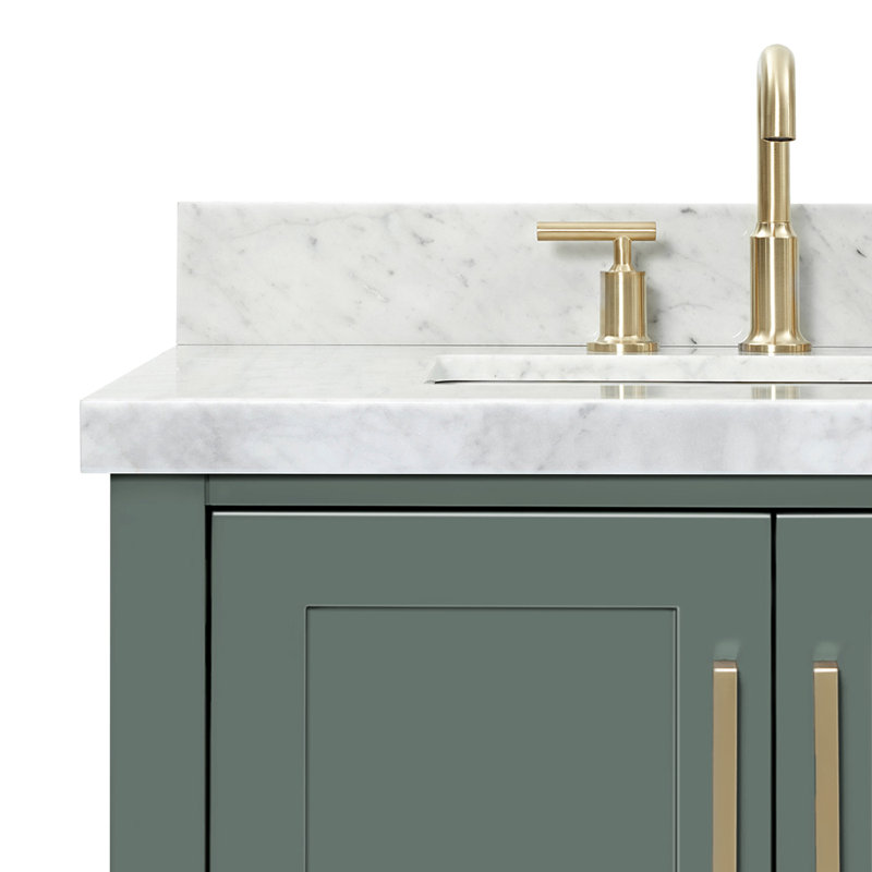Magnolia Bath Vanity Rectangular Basin S073DCWRV, Vintage Green, Rectangular