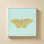 «Butterfly On Teal» par Dan Meneely - impression sur toile