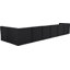 Canapé modulaire réversible en velours de 186 po de largeur Klecka-82749448