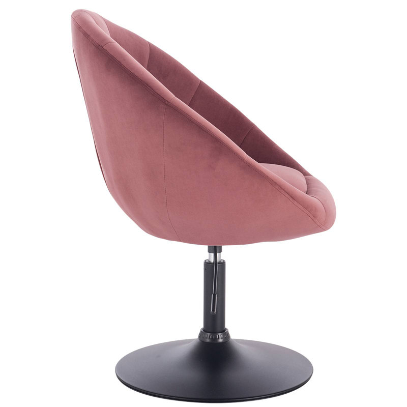 Cryal Swivel Upholstered Adjustable Height Counter Stool with Metal Frame