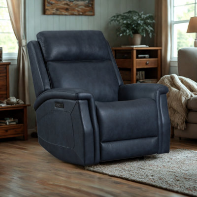 Bragner Leather Power Swivel Glider