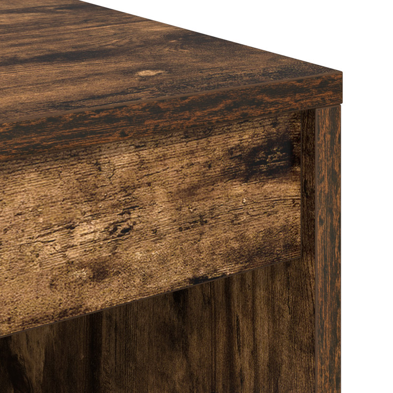 Writing Desk Particle Board 76 Cm, Smoked Oak, 76cm H x 60cm W x 50cm D