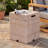 16.15x20 inch Tank Holder/Side Table, Natural Travertine