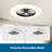 Socket Fan Light With Remote