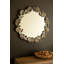 MIROIR RUSTIQUE RUSTIQUE AVEC DÉTAIL DE FEUILLE
