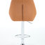 Ensemble de 2 tabourets de bar réglables avec repose-pieds chromé, base pivotante et similicuir personnalisé pour un confort et un style modernes