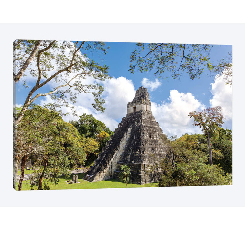 « temple i of the jaguar, tikal, guatemala » par matteo colombo, impression sur toile, H 8 po x l 12 po x P 0,75 po