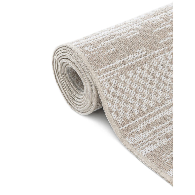 Cotton Abstract Indoor Rug, Runner 2'7" x 8'