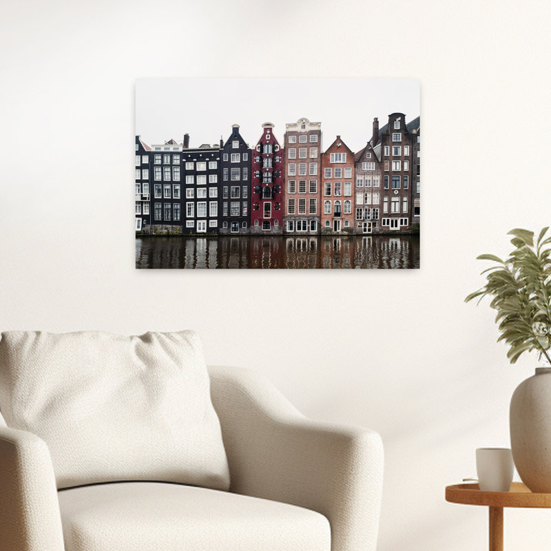 Art mural contemporain Amsterdam, H 24 po x l 16 po